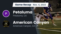Recap: Petaluma  vs. American Canyon  2022