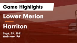 Lower Merion  vs Harriton  Game Highlights - Sept. 29, 2021