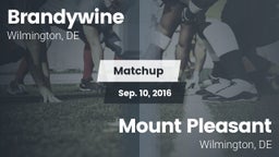 Matchup: Brandywine High vs. Mount Pleasant  2016