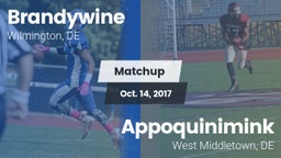 Matchup: Brandywine High vs. Appoquinimink  2017