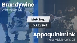 Matchup: Brandywine High vs. Appoquinimink  2018