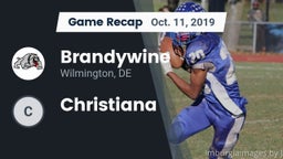 Recap: Brandywine  vs. Christiana  2019