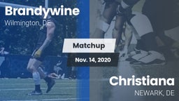 Matchup: Brandywine High vs. Christiana  2020