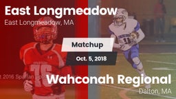 Matchup: East Longmeadow vs. Wahconah Regional  2018