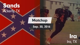Matchup: Sands vs. Ira  2016