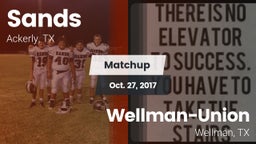 Matchup: Sands vs. Wellman-Union  2017