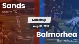 Matchup: Sands vs. Balmorhea  2018