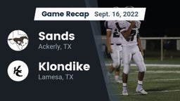 Recap: Sands  vs. Klondike  2022