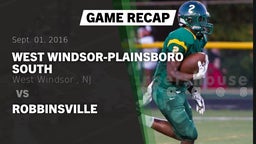 Recap: West Windsor-Plainsboro South  vs. Robbinsville  2016
