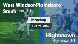 Matchup: West vs. Hightstown  2016