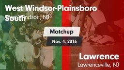 Matchup: West vs. Lawrence  2016