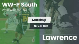 Matchup: WW-P  vs. Lawrence  2017
