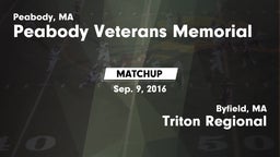 Matchup: Peabody Veterans vs. Triton Regional  2016