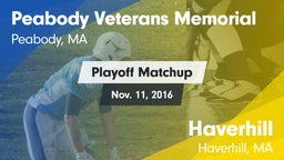 Matchup: Peabody Veterans vs. Haverhill  2016