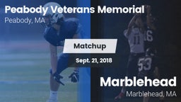 Matchup: Peabody Veterans vs. Marblehead  2018