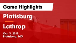Plattsburg  vs Lathrop  Game Highlights - Oct. 3, 2019