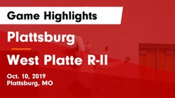 Plattsburg  vs West Platte R-II  Game Highlights - Oct. 10, 2019