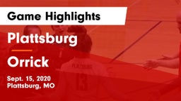 Plattsburg  vs Orrick  Game Highlights - Sept. 15, 2020