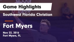 Southwest Florida Christian  vs Fort Myers  Game Highlights - Nov 22, 2016