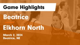 Beatrice  vs Elkhorn North  Game Highlights - March 2, 2024