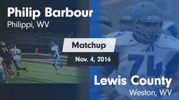 Matchup: Philip Barbour High vs. Lewis County  2016