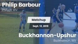 Matchup: Philip Barbour High vs. Buckhannon-Upshur  2019