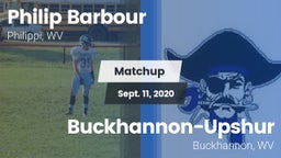 Matchup: Philip Barbour High vs. Buckhannon-Upshur  2020