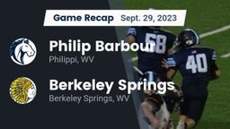 Recap: Philip Barbour  vs. Berkeley Springs  2023