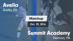 Matchup: Avella  vs. Summit Academy  2016