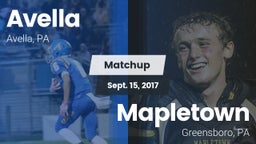 Matchup: Avella  vs. Mapletown  2017