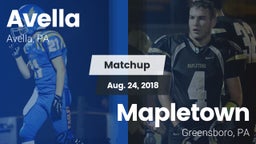 Matchup: Avella  vs. Mapletown  2018