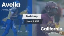 Matchup: Avella  vs. California  2018