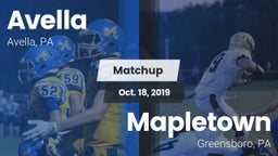 Matchup: Avella  vs. Mapletown  2019