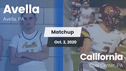 Matchup: Avella  vs. California  2020