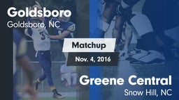Matchup: Goldsboro High vs. Greene Central  2016