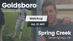 Matchup: Goldsboro High vs. Spring Creek  2017