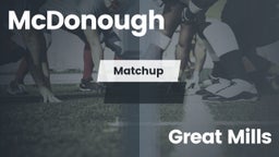 Matchup: McDonough High vs. Great Mills 2016