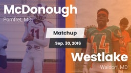 Matchup: McDonough High vs. Westlake  2016