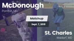 Matchup: McDonough High vs. St. Charles  2018