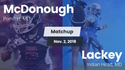 Matchup: McDonough High vs. Lackey  2018