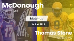 Matchup: McDonough High vs. Thomas Stone  2019