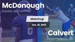 Matchup: McDonough High vs. Calvert  2019