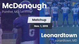 Matchup: McDonough High vs. Leonardtown  2019