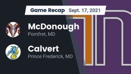 Recap: McDonough  vs. Calvert  2021