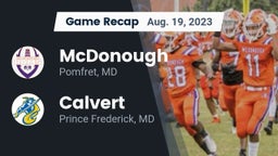 Recap: McDonough  vs. Calvert  2023