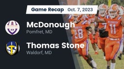Recap: McDonough  vs. Thomas Stone  2023