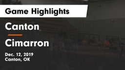 Canton  vs Cimarron  Game Highlights - Dec. 12, 2019
