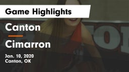 Canton  vs Cimarron  Game Highlights - Jan. 10, 2020