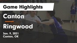 Canton  vs Ringwood  Game Highlights - Jan. 9, 2021