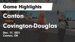Canton  vs Covington-Douglas  Game Highlights - Dec. 17, 2021